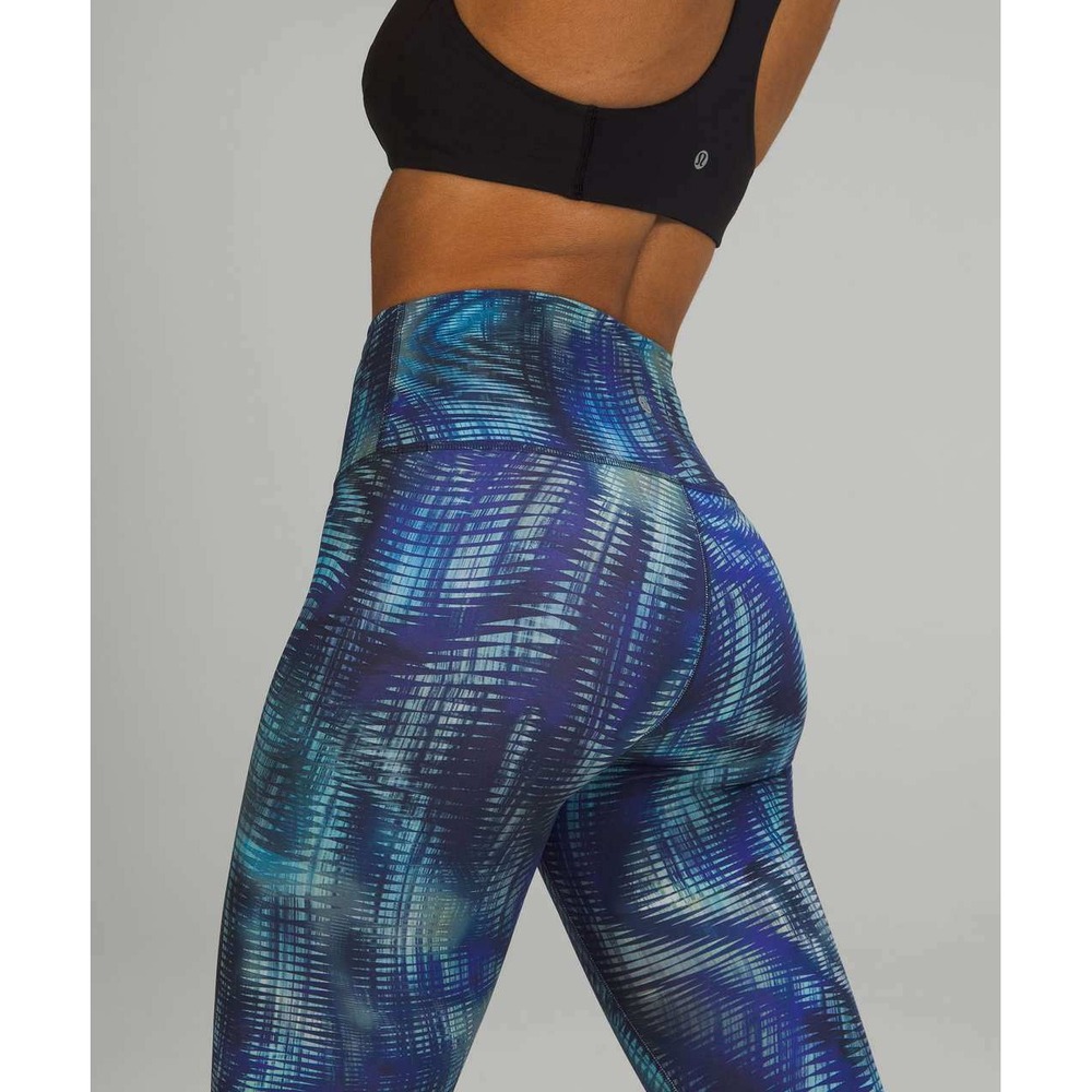 Lululemon Wunder Train High-Rise Tight 28" Foil Shapeshifter Flux Blue Multi 12